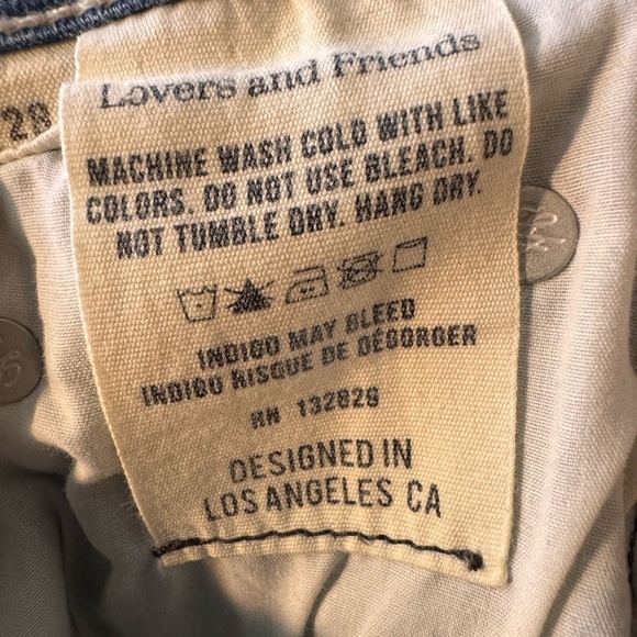 Lovers + Friends Blue mid rise Skinny Jeans made in the USA 🇺🇸 - Picture 9 of 9